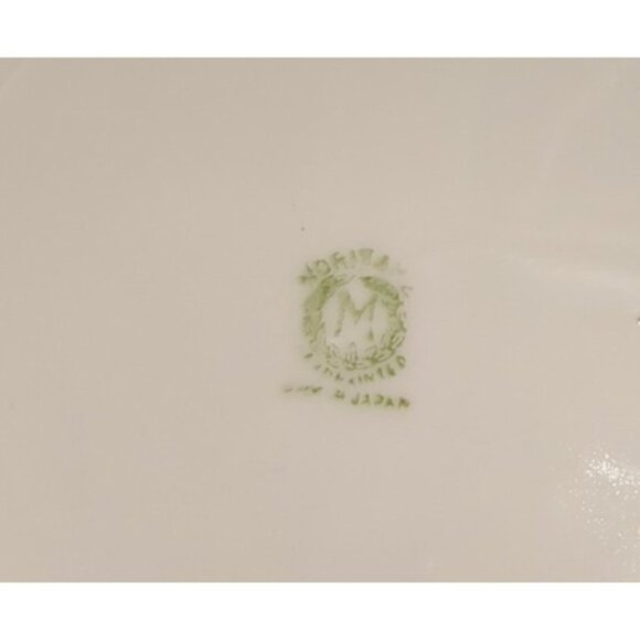 Antique Noritake Morimura Hand Painted Handled Candy Dish Bowl 7in Japan Gold - Picture 3 of 14